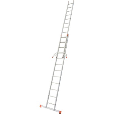 Krause Monto Sprossen-Schiebeleiter Fabilo, zweiteilig 2x12 Sprossen