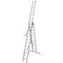 Krause Monto Sprossen-Vielzweckleiter Tribilo, treppengängig 3x12 Sprossen - technische Ansicht