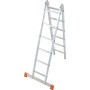 Krause TriMatic Gelenk-DoppelLeiter 2x6 Sprossen - Detailansicht