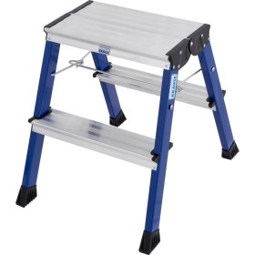 Krause Monto Doppel-Klapptritt Rolly blau, 2x2 Stufen