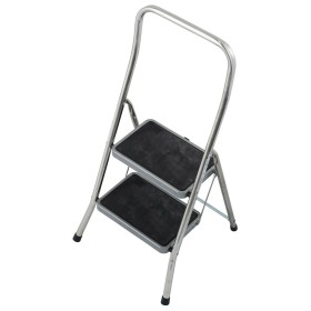 Krause Sgabello pieghevole Toppy XL in alluminio 2 gradini