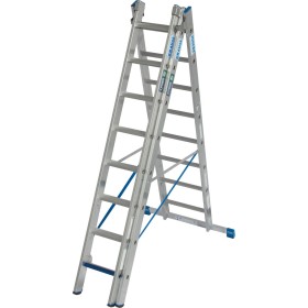 Stabilo Professional Vielzweckleiter +S, 3x8 Stufen/Sprossen