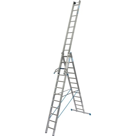 Krause Stabilo Professional Vielzweckleiter +S, 3x12 Stufen/Sprossen