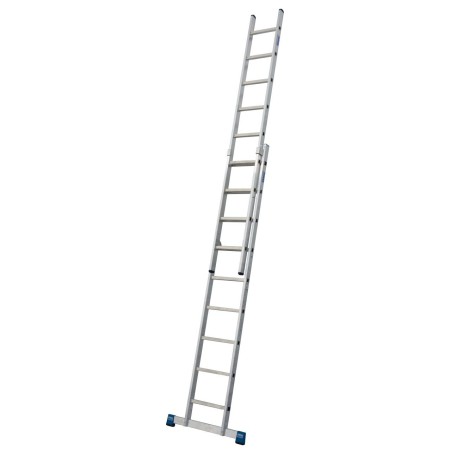 Krause Échelle coulissante à montants en aluminium, en deux parties, 2x9 barreaux