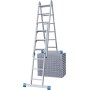 Krause Stabilo Sprossen-Gelenk-Combileiter 2 x 3 + 2 x 6 Sprossen - Detailansicht