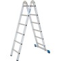 Krause Stabilo Sprossen-Gelenk-Combileiter 2 x 3 + 2 x 6 Sprossen - technische Ansicht