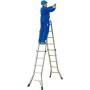 Krause Stabilo Sprossen-Gelenk-Teleskopleiter 4 x 5 Sprossen - Detailansicht
