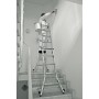 Krause Scala telescopica a giunti a barre Stabilo con 4 prolunghe per montanti 4 x 5 barre - vista tecnica