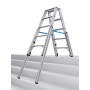 Krause STABILO Teleskop-Stufen-DoppelLeiter, 2x5 Stufen