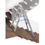 Krause STABILO Teleskop-Stufen-DoppelLeiter, 2x5 Stufen - Detailansicht