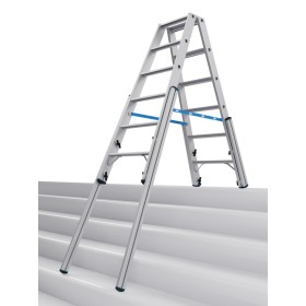 Krause STABILO Teleskop-Stufen-DoppelLeiter, 2x6 Stufen