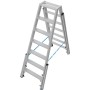 Krause STABILO Teleskop-Stufen-DoppelLeiter, 2x7 Stufen - Produktansicht