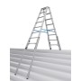Krause STABILO Teleskop-Stufen-DoppelLeiter, 2x8 Stufen