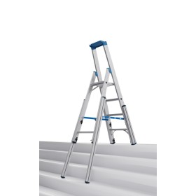 Krause STABILO Teleskop-Stufen-StehLeiter, 4 Stufen