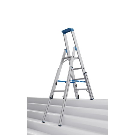 Krause STABILO Teleskop-Stufen-StehLeiter, 4 Stufen
