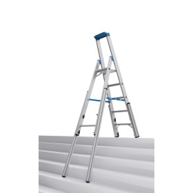 Krause STABILO Teleskop-Stufen-StehLeiter, 5 Stufen