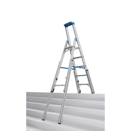 Krause STABILO Teleskop-Stufen-StehLeiter, 5 Stufen