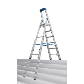 Krause STABILO Teleskop-Stufen-StehLeiter, 6 Stufen