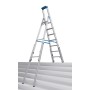 Krause STABILO Teleskop-Stufen-StehLeiter, 7 Stufen
