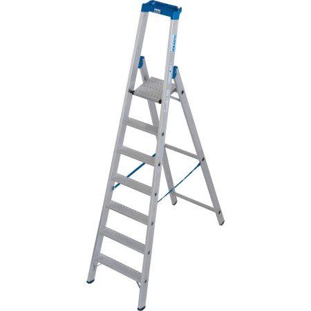Krause Stabilo Stehleiter mit R13 Stufen, 7 Stufen