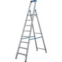 Krause Stabilo Stehleiter mit R13 Stufen, 8 Stufen - technische Ansicht