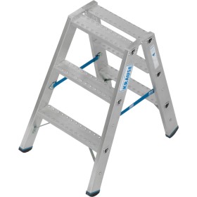 Krause Stabilo Doppelleiter mit R13-Stufen, 2 x 3 Stufen