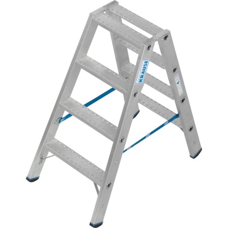 Krause Stabilo Doppelleiter mit R13-Stufen, 2 x 4 Stufen