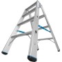 Krause Stabilo Doppelleiter mit R13-Stufen, 2 x 4 Stufen - technische Ansicht