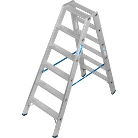 Krause Stabilo Doppelleiter mit R13-Stufen, 2 x 6 Stufen