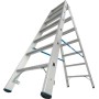 Krause Stabilo Doppelleiter mit R13-Stufen, 2 x 7 Stufen - technische Ansicht