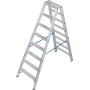 Krause Stabilo Doppelleiter mit R13-Stufen, 2 x 8 Stufen