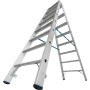 Krause Stabilo Doppelleiter mit R13-Stufen, 2 x 8 Stufen - technische Ansicht