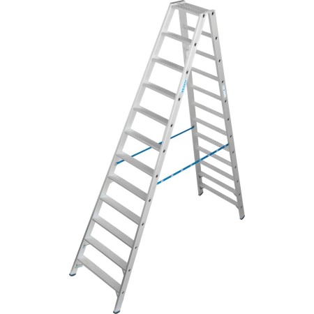 Krause Stabilo Doppelleiter mit R13-Stufen, 2 x 12 Stufen