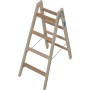 Krause Stabilo Sprossen-Doppelleiter (Holz) 2x4 Sprossen