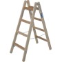 Krause Stabilo Sprossen-Doppelleiter (Holz) 2x4 Sprossen - technische Ansicht