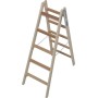 Krause Sprossen-Doppelleiter (Holz) 2x5 Sprossen - Detailansicht