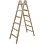 Krause Sprossen-Doppeleiter (Holz) 2x6 Sprossen - technische Ansicht