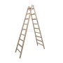 Krause Échelle double à échelons (bois) 2x9 échelons - vue technique