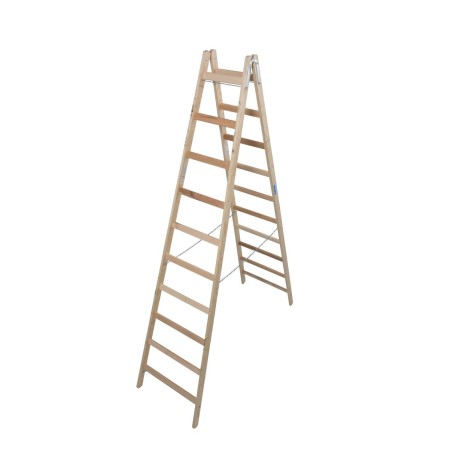 Krause Échelle à double barreaux (bois) 2x10 barreaux