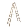 Krause Échelle à double barreaux (bois) 2x10 barreaux - vue technique