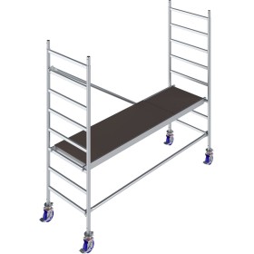 Krause Échafaudage roulant STABILO, Série 10, Longueur de plate-forme 2,50 m, Hauteur de travail 1 m