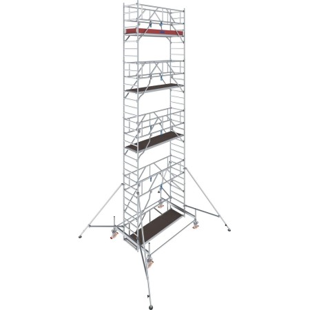 Krause Échafaudage roulant STABILO®, Série 100, Longueur du champ 2,50 m, Hauteur de travail 7,50 m