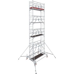 Échafaudage roulant STABILO®, Série 100, Longueur du champ 2,50 m, Hauteur de travail 7,50 m