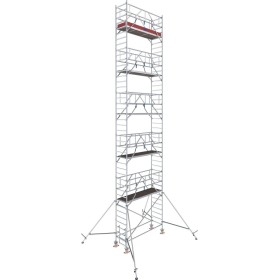Échafaudage en aluminium STABILO®, Série 1000, Longueur de champ 2,50 m, Hauteur de travail 10,30 m