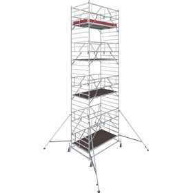 Échafaudage roulant STABILO®, Série 50, Longueur de champ 2,50 m, Hauteur de travail 7,40 m
