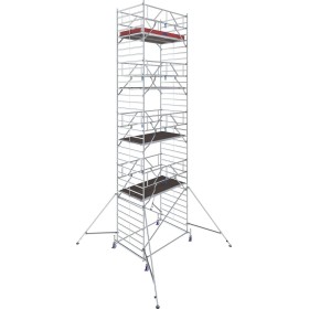 Échafaudage roulant STABILO®, Série 50, Longueur de champ 2,50 m, Hauteur de travail 8,40 m
