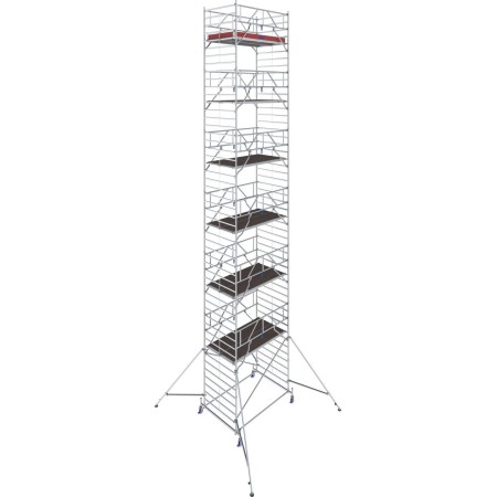 Krause Échafaudage roulant STABILO®, Série 50, Longueur de plateforme 2,50 m, Hauteur de travail 12,40 m