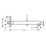 hansgrohe Vernis Blend Brausearm 24 cm
