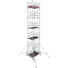 Échafaudage roulant en aluminium STABILO®, Série 500, Longueur de champ 2,00 m, Hauteur de travail 9,50 m