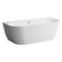 LAUFEN PRO Vorwand-Badewanne 180 x 80 cm Version mittig aus Marbond - Detailansicht